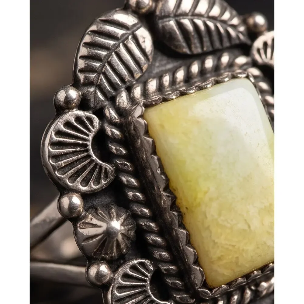 Handmade One-of-a-Kind Paloma Turquoise Ring (Variscite) Adjustable fits 6-10
